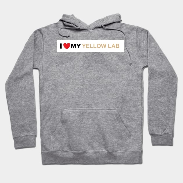 Labrador Retriever Yellow love Hoodie by Wanderingangel